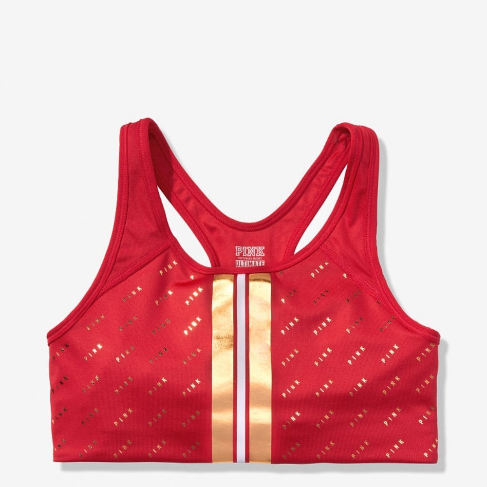 pink ultimate unlined sports bra